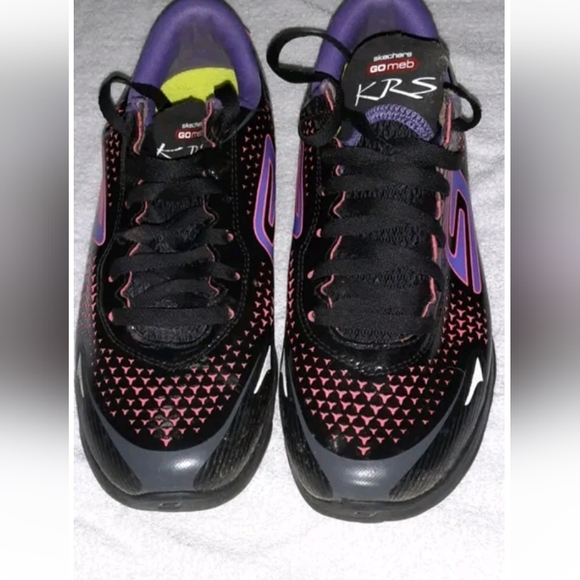 2 PAIR BUNDLE! Nike Revolution 2 & Skechers GOmeb Running Athletic Shoes Sz 6 - Picture 2 of 10